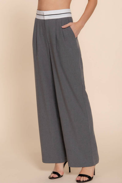 SERENE SKIES STRAIGHT LONG PANTS IN CHARCOAL-Pants-MODE-Couture-Boutique-Womens-Clothing