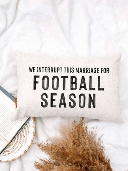 FOOTBALL SEASON 12X18 DECORATIVE PILLOW-Pillow-MODE-Couture-Boutique-Womens-Clothing