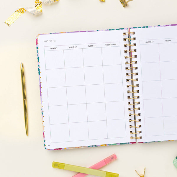 FRESH START WEEKLY GOAL PLANNER | LILAC BLOOMS-Planner-MODE-Couture-Boutique-Womens-Clothing