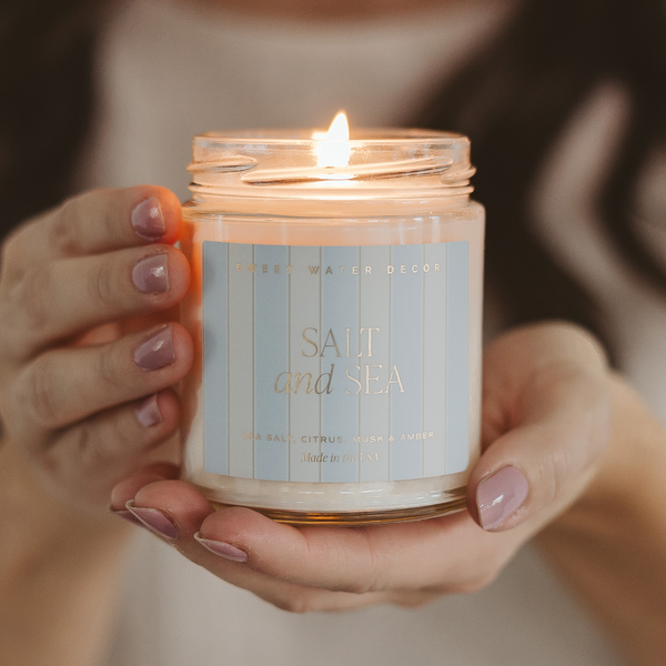 SALT & SEA 9 OZ. SOY CANDLE-CANDLE-MODE-Couture-Boutique-Womens-Clothing