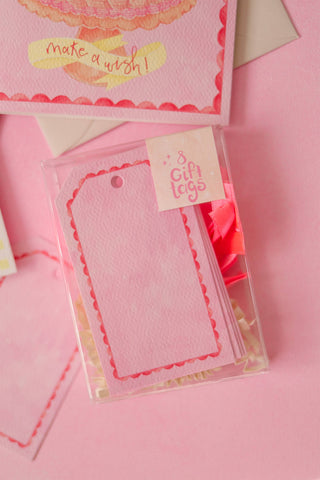 Pink and red gift tag-MODE-Couture-Boutique-Womens-Clothing