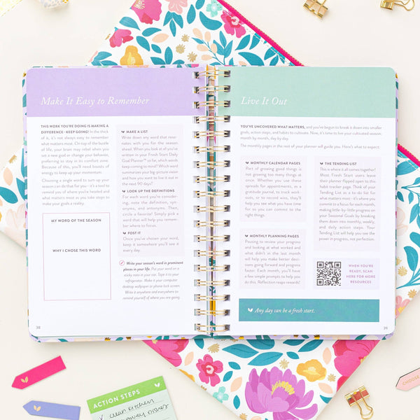 FRESH START DAILY GOAL PLANNER® IN ALOE-Planner-MODE-Couture-Boutique-Womens-Clothing