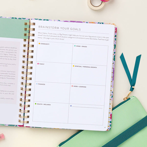 FRESH START WEEKLY GOAL PLANNER IN ALOE-Planner-MODE-Couture-Boutique-Womens-Clothing