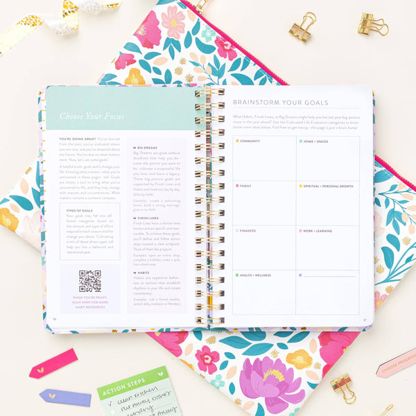 FRESH START DAILY GOAL PLANNER® | LILAC BLOOMS-Planner-MODE-Couture-Boutique-Womens-Clothing