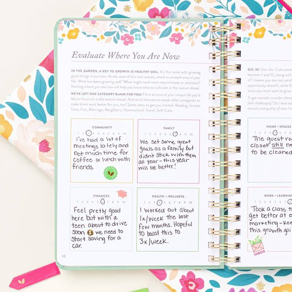 FRESH START DAILY GOAL PLANNER® | LILAC BLOOMS-Planner-MODE-Couture-Boutique-Womens-Clothing