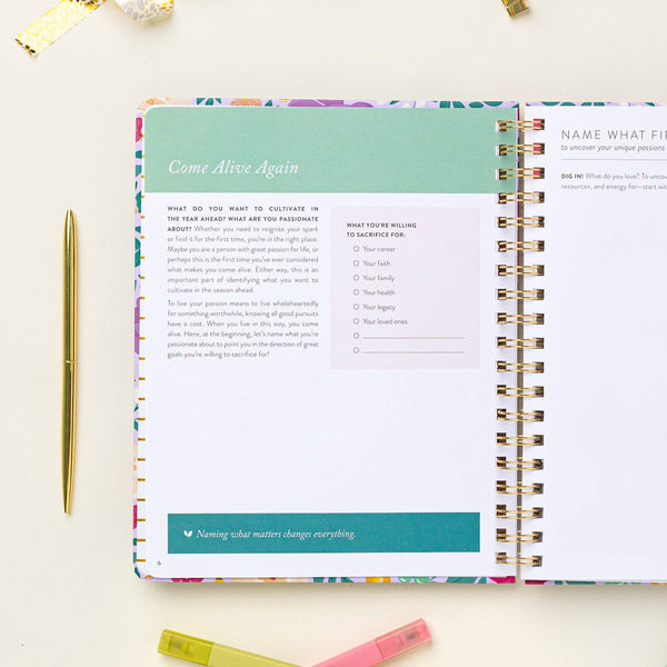 FRESH START WEEKLY GOAL PLANNER IN ALOE-Planner-MODE-Couture-Boutique-Womens-Clothing