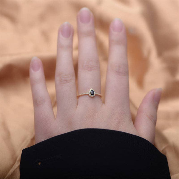 DAINTY TEARDROP STACKING RING IN GOLD-RING-MODE-Couture-Boutique-Womens-Clothing