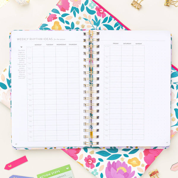 FRESH START DAILY GOAL PLANNER® | LILAC BLOOMS-Planner-MODE-Couture-Boutique-Womens-Clothing