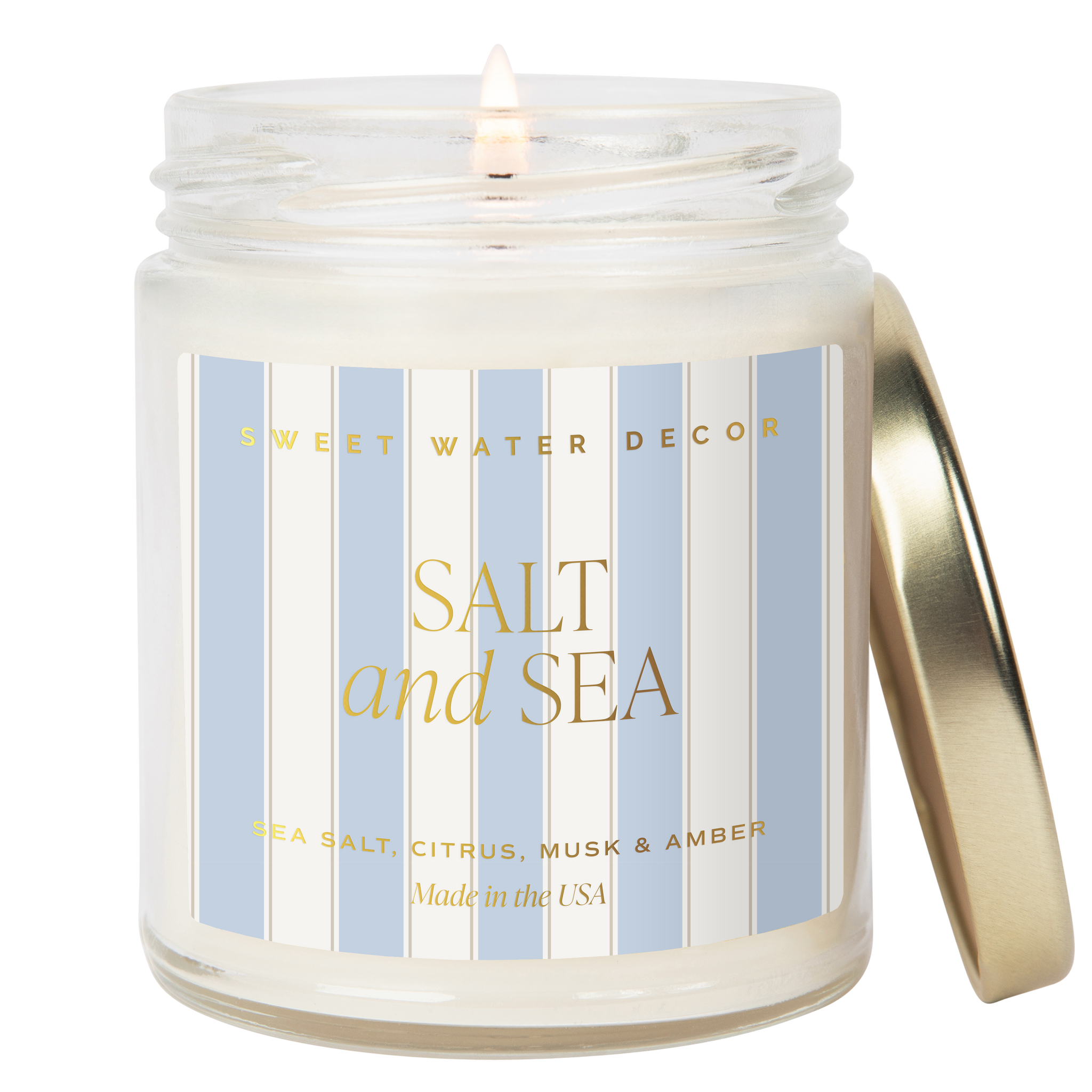 SALT & SEA 9 OZ. SOY CANDLE-CANDLE-MODE-Couture-Boutique-Womens-Clothing