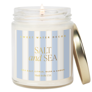 SALT & SEA 9 OZ. SOY CANDLE-CANDLE-MODE-Couture-Boutique-Womens-Clothing