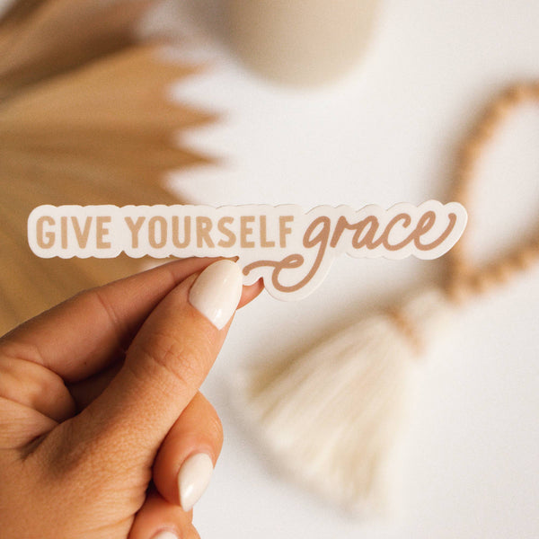 Give Yourself Grace Sticker-Sticker/Decal-MODE-Couture-Boutique-Womens-Clothing