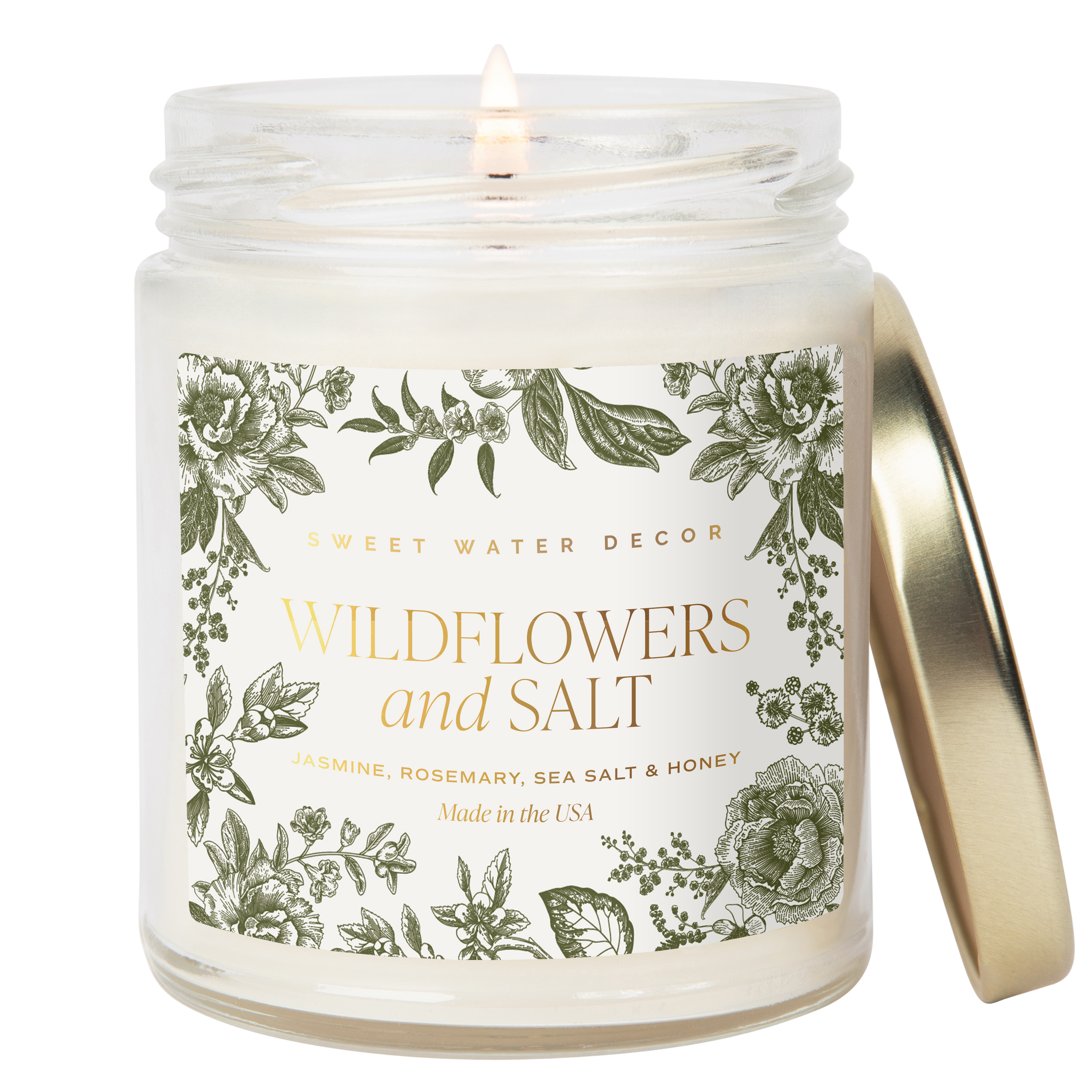 WILDFLOWERS & SALT 9 OZ SOY CANDLE-CANDLE-MODE-Couture-Boutique-Womens-Clothing