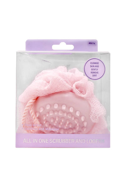 Celavi 45074 Pink All in One Scrubber and Loofah - 12 pcs-BEAUTY-MODE-Couture-Boutique-Womens-Clothing