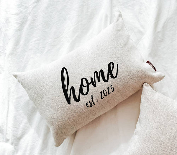 HOME EST. 2025 12X18 DECORATIVE PILLOW-Pillow-MODE-Couture-Boutique-Womens-Clothing