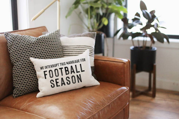 FOOTBALL SEASON 12X18 DECORATIVE PILLOW-Pillow-MODE-Couture-Boutique-Womens-Clothing