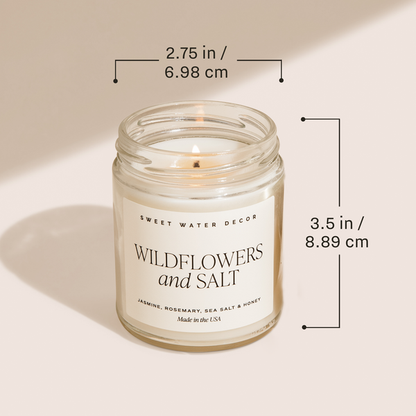 WILDFLOWERS & SALT 9 OZ SOY CANDLE-CANDLE-MODE-Couture-Boutique-Womens-Clothing