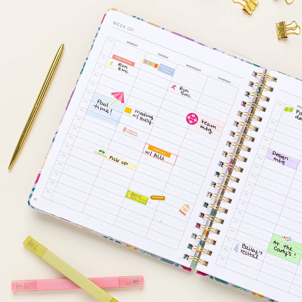 FRESH START WEEKLY GOAL PLANNER | LILAC BLOOMS-Planner-MODE-Couture-Boutique-Womens-Clothing