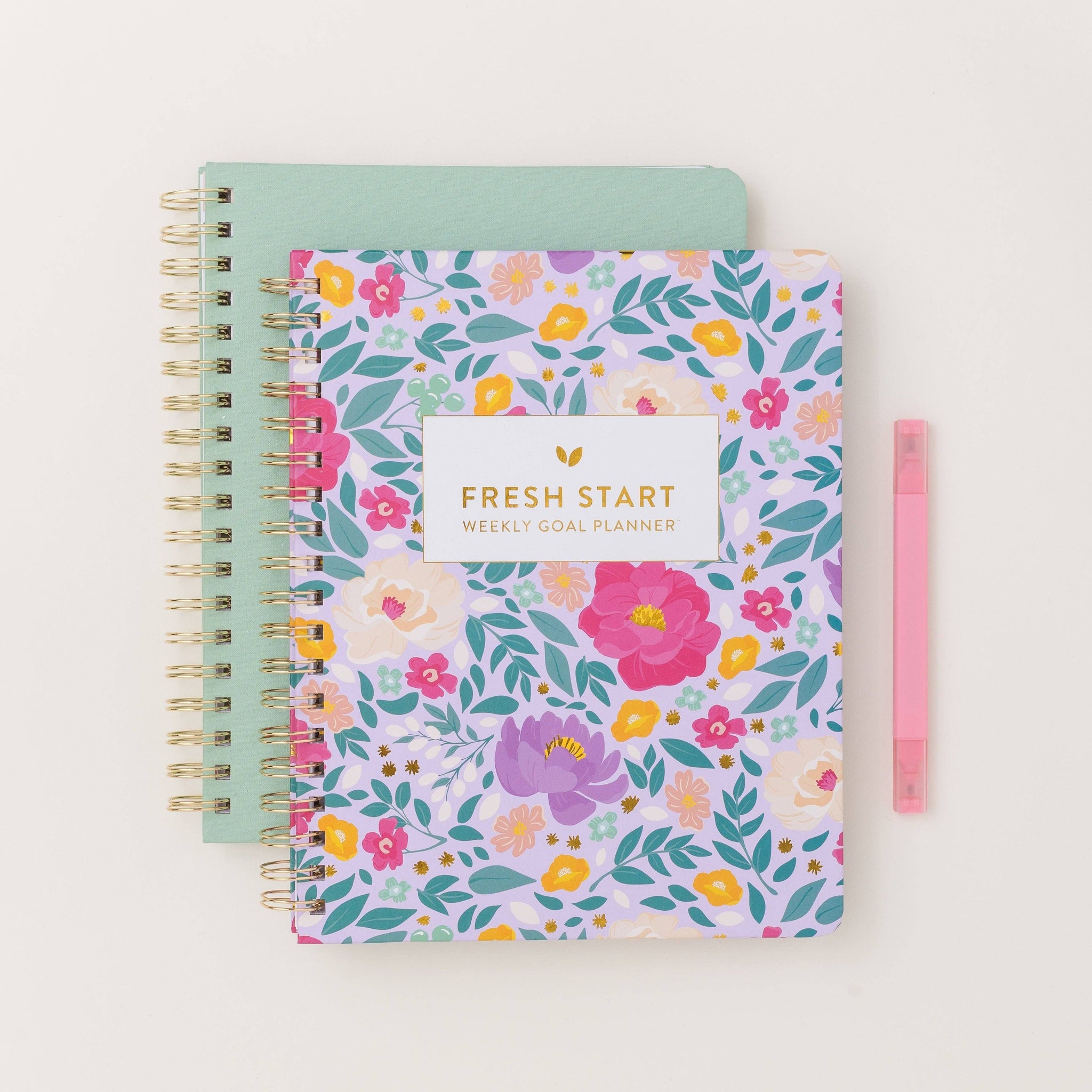 FRESH START WEEKLY GOAL PLANNER | LILAC BLOOMS-Planner-MODE-Couture-Boutique-Womens-Clothing