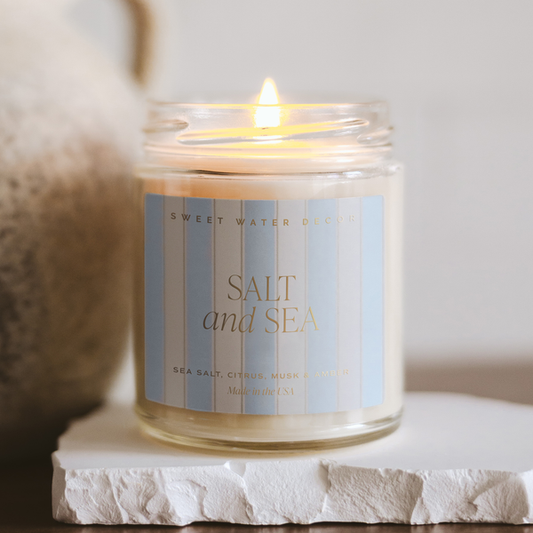 SALT & SEA 9 OZ. SOY CANDLE-CANDLE-MODE-Couture-Boutique-Womens-Clothing