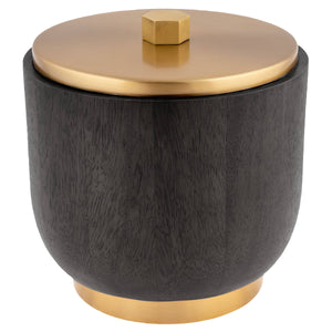 SIERRA ICE BUCKET IN BLACK & GOLD-BARWARE-MODE-Couture-Boutique-Womens-Clothing