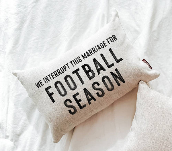 FOOTBALL SEASON 12X18 DECORATIVE PILLOW-Pillow-MODE-Couture-Boutique-Womens-Clothing