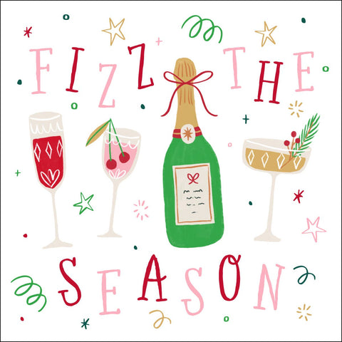 Holiday Cocktail Napkins | Fizz The Season - 20ct: Default Title-MODE-Couture-Boutique-Womens-Clothing