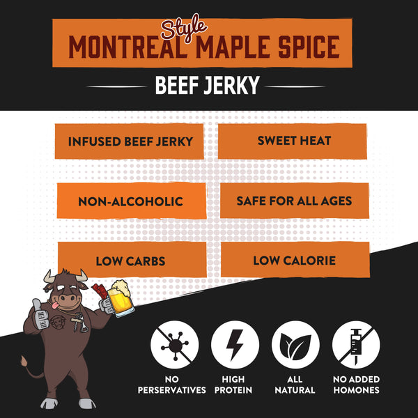 MONTREAL MAPLE SPICE LAGER BEEF JERKY-MODE-Couture-Boutique-Womens-Clothing